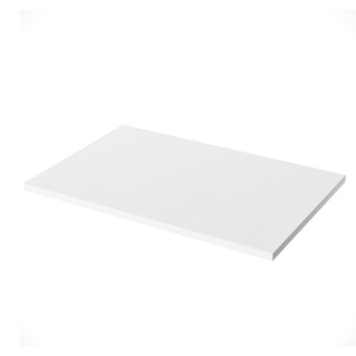 Nes Home 605mm Gloss White MDF Bathroom Worktop For Vanity Cabinet - 5