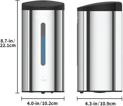 Nes Home 700ml Touchless Automatic Soap Dispenser Battery Operated Sensor IR Sensor - 5