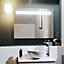Nes Home 800x600mm LED Bathroom Mirror with Anti-fog Function, Touch Sensor Switch, Cool White Lighting Vertical & Horizontal