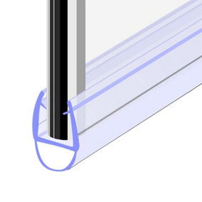 Nes Home 900 mm Glass Shower Door Rubber Seal Strip Gap 6 mm