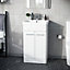 Nes Home Afern 500mm Vanity Unit Cabinet and Wash Basin White