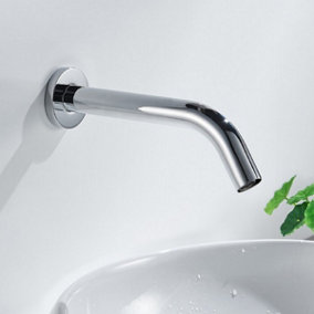 Nes Home Alberta Infrared Sensor Basin Tap Automatic Wall Mounted Bathroom Faucet