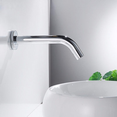 Nes Home Alberta Infrared Sensor Basin Tap Automatic Wall Mounted Bathroom Faucet