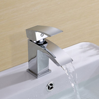 Nes Home Arke Modern Chrome Cloakroom Basin Mono Mixer Tap