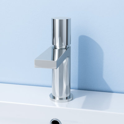 Nes Home Arte Handleless Futuristic Chrome Basin Mixer Tap Deck Mounted ...