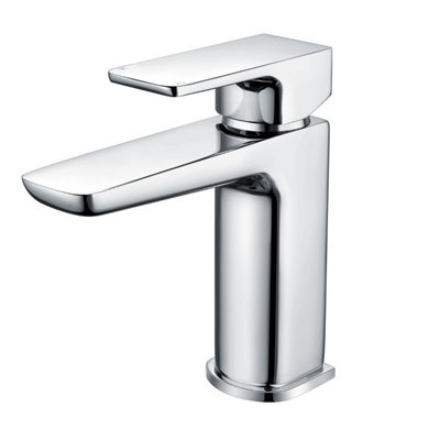 Nes Home Astra Modern Chrome Cloakroom Basin Sink Mono Mixer Tap