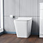 Nes Home Back to Wall Rimless Toilet, Concealed Cistern & Seat White
