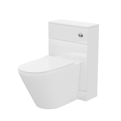 Nes Home Back To Wall WC Toilet with Concealed Cistern Bathroom Unit