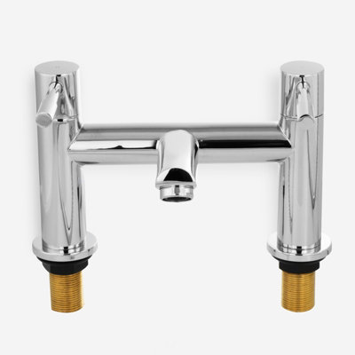 Nes Home Bath Filler Mixer Taps Bathroom Deck Mounted Tap Solid Brass
