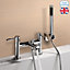 Nes Home Bath Filler Shower Mixer Tap Bathroom Taps with Handheld Chrome