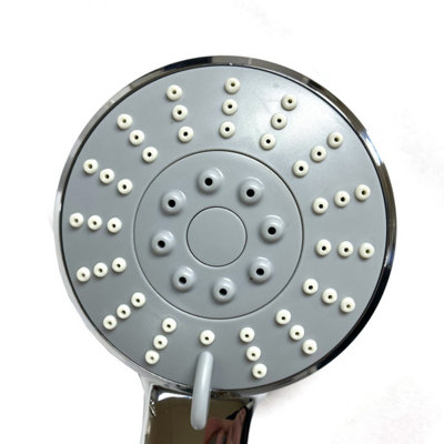 Nes Home Bathroom Adjustable Showerhead 3 Mode Chrome Round Handset (ABS)