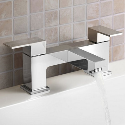 Nes Home Bathroom Basin Mixer Tap & Bath Shower Filler Mixer Tap and Waste