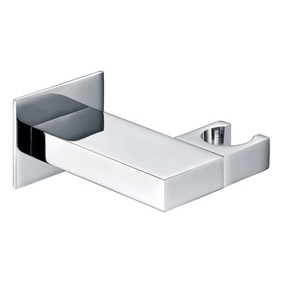 Nes Home Bathroom Brass Square Wall Mounted Elbow Shower Handset Bracket Holder