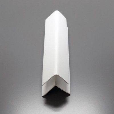 Nes Home Bathroom External Corner White 5mm Trims For Shower Wall Panels Cladding Pvc 2.7m Long Fittings Set Of 4