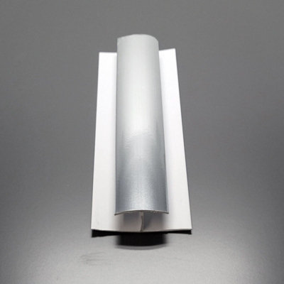 Nes Home Bathroom H-Joint Chrome 5mm Trims For Shower Wall Panels PVC Cladding 2.7m Long Fittings