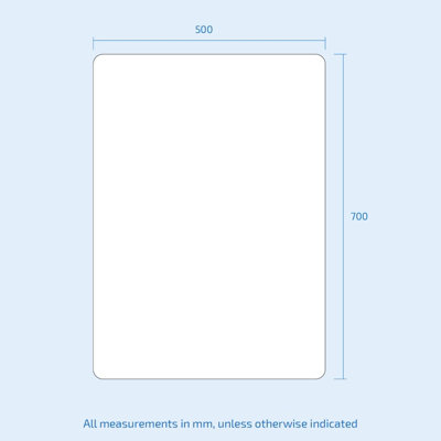 Nes Home Bathroom LED Mirror Bluetooth With Digital Clock 500 x 700mm ...