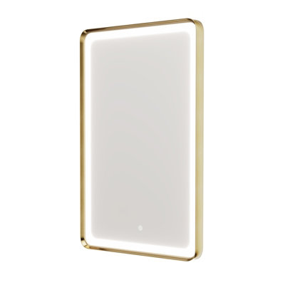 Nes Home Bathroom LED Mirror Demister Touch Sensor 500 x 700mm Brushed ...