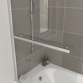 Nes Home Bathroom Square Knobs Towel Bar For Bath Screen