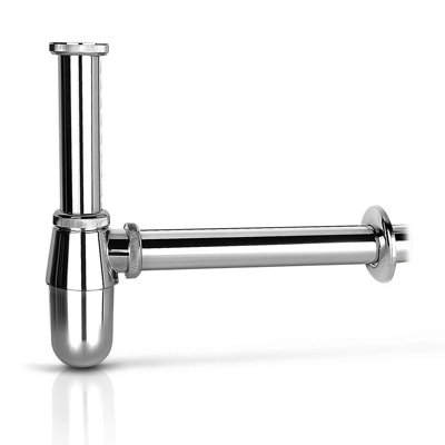 Bathrooms Modern Chrome Bathroom Basin Sink P Trap Drain Waste Plate - View #6