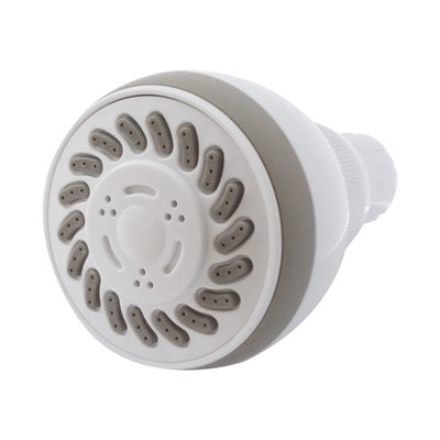 Nes Home Bathroom Universal White Modern Overhead 3 Mode Function Shower Head - 70mm
