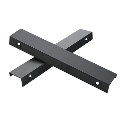Nes Home Black Handles for Vanity With Fixing (Pair)