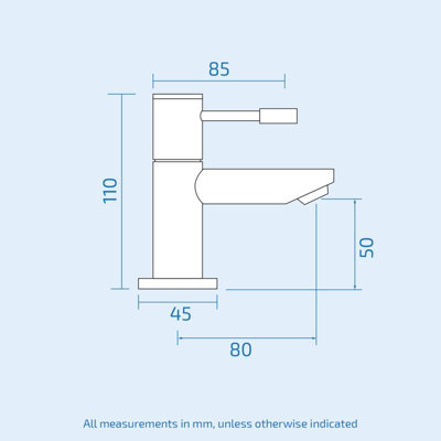 Nes Home Blossom Bathroom Round Chrome Basin Hot and Cold Tap Pair including a Free Waste