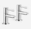 Nes Home Blossom Modern Set Of Two Round Basin Taps & Waste