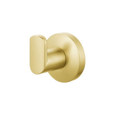 Nes Home Brushed Brass Round Rob Hook