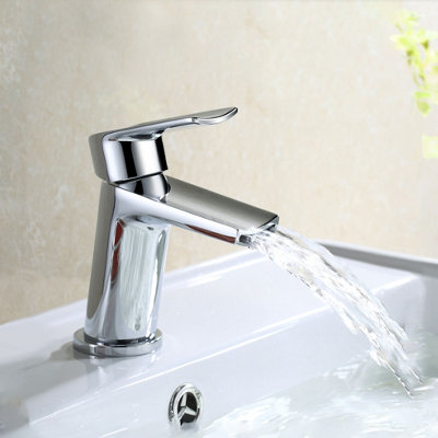 Nes Home Centa Waterfall Cloakroom Basin Mono Mixer Tap