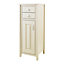 Nes Home Chiltern 500mm Traditional Freestanding Tall Boy Storage Unit Ivory