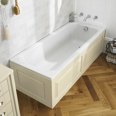 Nes Home Chiltern Ivory Traditional 780mm Bath End Panel + Plinth