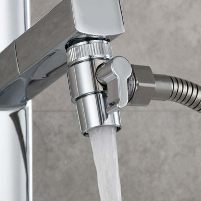 Nes Home Chrome Adapter Two-Way Diverter For Kitchen and Bathroom Taps G1/2' Price Comparisons | Compare The Build