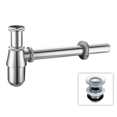 Chrome Bottle Trap, Basin Sink Waste Bathroom Sink Pipe And Unslotted Click Clack Eda7c941 9dd5 4259 Bbc8 1e7ce3a7d32b.9010dcb1c81fb5ff1668a29e43db4b85
