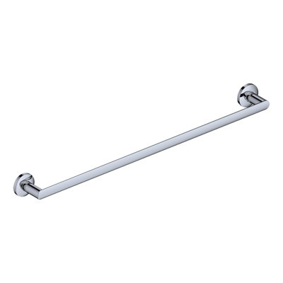 Nes Home Chrome Single Round Towel Bar Rail Holder