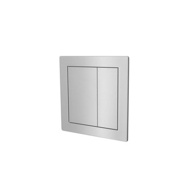 Nes Home Chrome Square Button WC Flush Plate