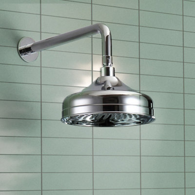 Nes Home Chrome Traditional Brass Shower Head