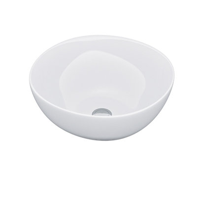 Nes Home Cloakroom 320mm Round Countertop Basin White