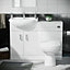 Nes Home Cloakroom Basin Vanity Sink Unit & BTW Toilet WC Cistern Debra