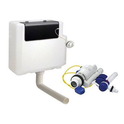 Nes Home Concealed Cistern for Toilets, Front Access, 6L Dual Flush with Button