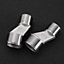 Nes Home Concealing Square Universal Shower S-Union Fittings for Bar Mixer Valve