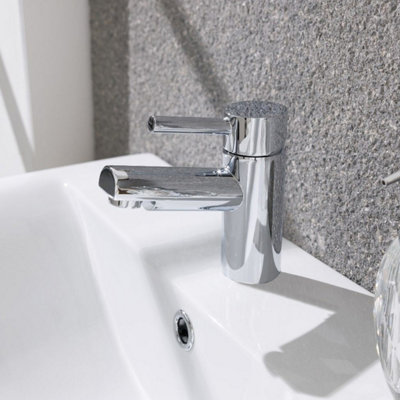 Nes Home Contemporary Bathroom Chrome Basin Sink Single Lever Mixer Tap Price Comparisons | Compare The Build