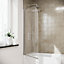 Nes Home Denver 800 mm Frameless Curved Bath Shower Screen Door