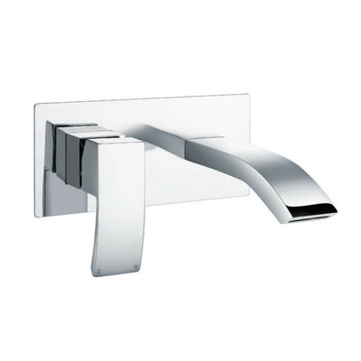Nes Home Designer Bathroom Concealed Wall Mounted Waterfall Basin Sink Single Lever Tap