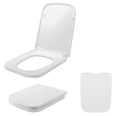 Abattant WC Carré Avec Soft Close Et Quick Release Wit