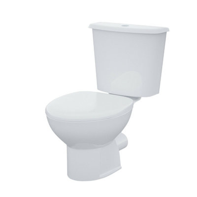 Nes Home Dyon 450mm Cloakroom Basin Sink Vanity Cabinet Unit with WC Toilet Set