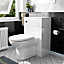 Nes Home Dyon Back To Wall WC Unit & BTW Toilet Pan White