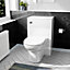 Nes Home Dyon Back To Wall WC Unit & BTW Toilet Pan White