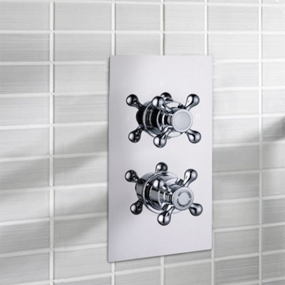 Nes Home Eliza Bathroom 2 Way Traditional Victorian Concealed Thermostatic Shower Valve Mixer