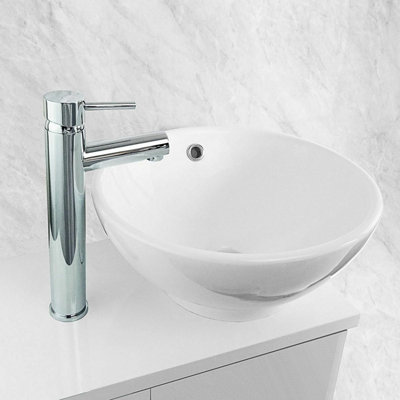 Nes Home Febia Tall Basin Mixer Tap Chrome