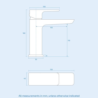Nes Home Finn Bathroom Basin Mono Mixer Tap & Waste
